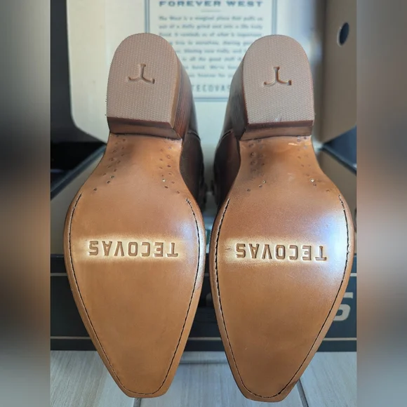 NWT Tecovas Annie Copper Snip Toe Cowgirl Boots Size 8 - Picture 7 of 8